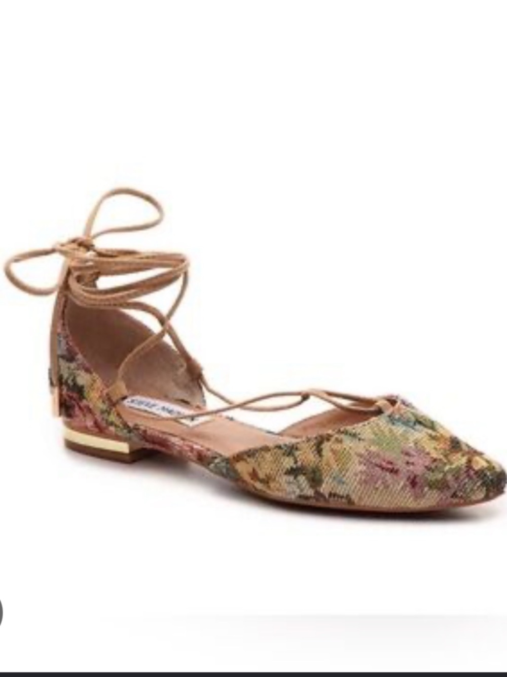 Steve Madden Walkie Floral Tapestry Lace Up Flats Women’s 7 Fall Boho